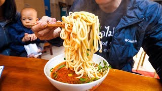 Chinese Street Food  ENTIRE BOWL ONENOODLE and Halal Beef Salad  Yunnan China Day 2 [upl. by Terhune706]