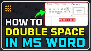 How to Double Space in Microsoft Word StepbyStep Tutorial [upl. by Julita199]