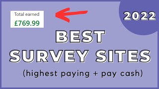 The Best Survey Sites of 2022 Highest Paying  Pays Cash [upl. by Hugon]