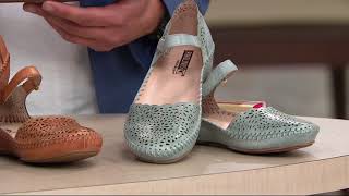 Pikolinos Leather Quarter Strap Shoes  Vallarta on QVC [upl. by Camden997]