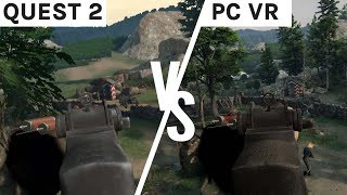 Medal of Honor VR Graphics Comparison  Oculus Quest 2 vs PC VR [upl. by Auginahs689]