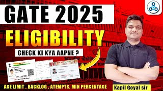 GATE 2025 Eligibility Criteria  Age limit Percentage Criteria  GATE physics Eligibility [upl. by Prem]