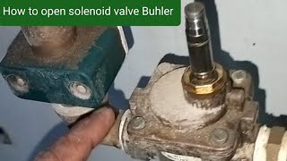 How to open solenoid valve Buhler [upl. by Starkey]