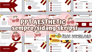 TEMPLATE PPT SIDANG SKRIPSI FREE DOWNLOAD [upl. by Maltzman]