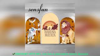 ✔️Best Lion King Simba Theme Arch Backdrop Cover for Boys Safari Jungle Birth [upl. by Valene885]