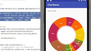 Creating a Pie Graph Android Programming [upl. by Yorztif208]