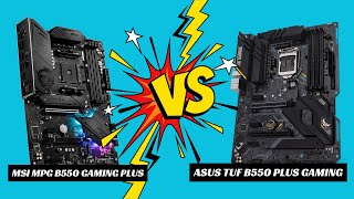 Comparativo PLACA MÃE MSI MPG B550 GAMING PLUS ou ASUS TUF B550 PLUS GAMING qual a melhor [upl. by Elyak]