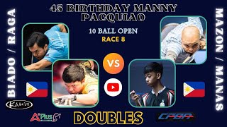 Carlo biado  Anton raga VS Jundel Mazon  Aj manas 10 ball open [upl. by Nyahs]