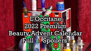 L’Occitane 2022 Premium Beauty Advent Calendar Full Spoilers  BeautyAmaB [upl. by Alilad]