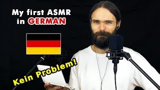 My first ASMR video in German flüstern asmr auf Deutsch a few triggers [upl. by Sihon]