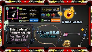 A Cheap 8 Ball Pool Player 🤨🤨🤨 See What Happened In The Game  Signs Of Cheap Players 😝😝😝 TimeWaster [upl. by Tratner]