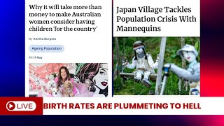 Birth Rates are PLUMMETING to Hell Australia’s Worry and Japan’s Unconventional Approach [upl. by Hpesojnhoj250]