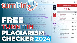 Free Turnitin Plagiarism Checker 2024 [upl. by Gauthier]