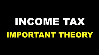 INCOME TAX  BCOM  BBA  IMPORTANT THEORY  EASY TOPICS  CALICUT [upl. by Sidoma]