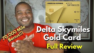 Delta SkyMiles Gold Credit Card  Full Review  Is This The Right Card For You [upl. by Zonnya641]