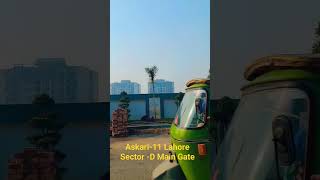 Askari11 Lahore Sector D Main Gategraceland realestate Shortshortvideo viral foryou askari [upl. by Goodhen]