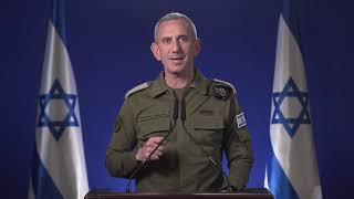 A message from IDF Spokesperson RAdm Daniel Hagari on aborted strikes [upl. by Einra]