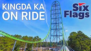 4K ON RIDE Kingda Ka  Tallest Roller Coaster in the World  Six Flags Great Adventure [upl. by Aneladdam]