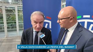 Petrucci a Villa Guicciardini per la festa del basket toscano E i Dragons presentano le squadre [upl. by Prudi]