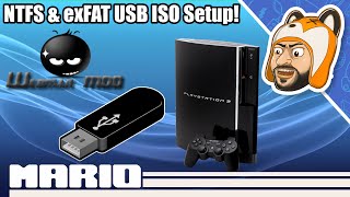 Using NTFS amp exFAT USB Drives on webMAN MOD  PS1 PS2 PS3 PSP ISO Setup [upl. by Shih]