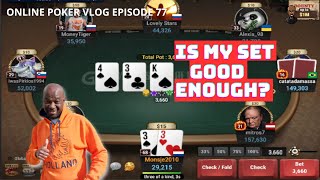 Is it always nice to flop a set  Poker Vlog ep 77 [upl. by Bagley]