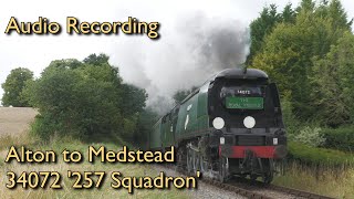 34072 257 Squadron  Bulleid Pacific Finely Tuned  3824 [upl. by Ylas673]