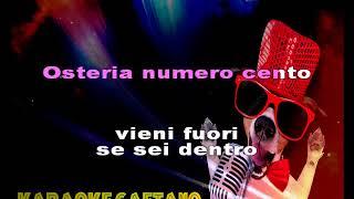 Canzoni Popolari Osteria numero uno Karaoke con coro [upl. by Ecital728]