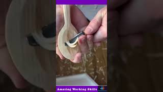 The Process Of Making A Wooden Spoon [upl. by Maffa541]