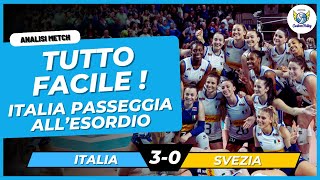 Italia vs Svezia Pallavolo 30  Esordio di Julio Velasco con LItalVolley Femminile Tutto Facile [upl. by Eilzel450]