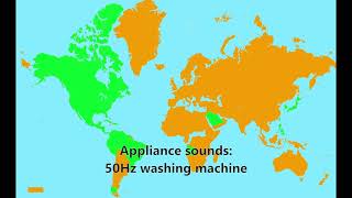 Sound comparison of 50Hz vs 60Hz electrical systems [upl. by Wenn]