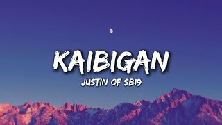 Justin De Dios  Kaibigan Lyrics [upl. by Neirual]