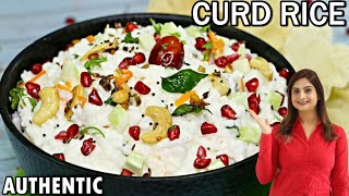 Authentic Curd Rice Recipe  How to Make Perfect Curd Rice  Kanaks Kitchen [upl. by Amekahs]