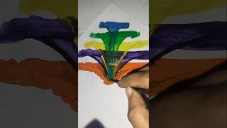 DIY thread painting creative acrylic thread paintingviralvideo [upl. by Llenol976]