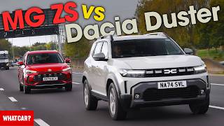 NEW Dacia Duster vs MG ZS review – whats the best CHEAP hybrid SUV  What Car [upl. by Dedrick]