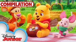 Playdate with Winnie the Pooh Shorts 🍯💛  Compilation  disneyjr [upl. by Llertak926]