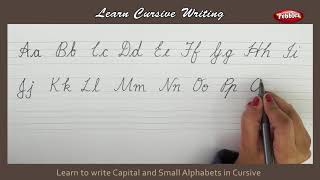 Cursive Writing  Writing Capital and Small Alphabets in Cursive  Alphabets in Cursive Letters [upl. by Doak]