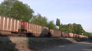 BNSF 6270 Leads A Coal Train  Old Town Tacoma WA w Canon HF11 [upl. by Zzahc293]