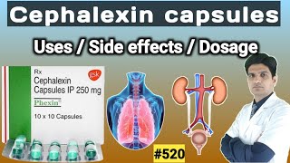 Cephalexin 500mg capsules  Cephalexin capsules ip 500mg hindi uses side effects dose [upl. by Hpotsirhc]