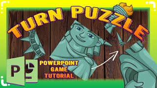 Turn Puzzle In PowerPoint  PowerPoint Games Tutorials [upl. by Forras]