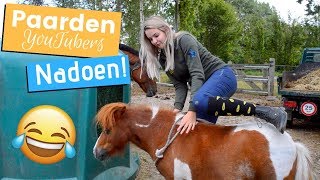 Paarden YouTubers NADOEN 😂  Ft EquiTality [upl. by Amhser]