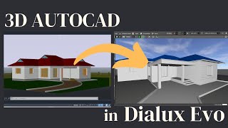 Import AutoCAD 3D in Dialux Evo without Sketch Up  pCon planner [upl. by Radburn]