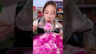 Qian only bites and swallow ice eating asmr freezerfrost iceeatingasmr [upl. by Moraj]