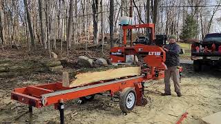 Milling Black Locust in the Levine Meadow [upl. by Ytsenoh409]