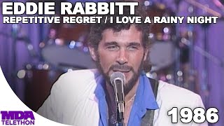 Eddie Rabbitt  Repetitive Regret amp I Love a Rainy Night  1986  MDA Telethon [upl. by Carolee524]