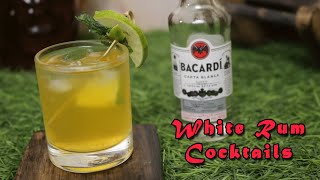 Bacardi White Rum Cocktail  white rum cocktails  BEST RUM COCKTAILS [upl. by Akinohs759]