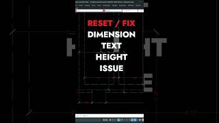 Fix Dimension text Height in autocad shortvideo shorts short [upl. by Celtic]