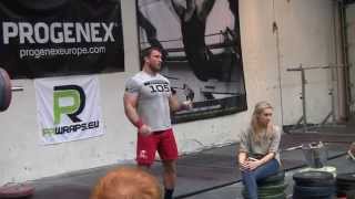 Dmitry Klokov  Push Press  Butchers Garage 10042014 [upl. by Ahens652]