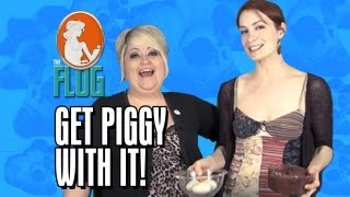 Felicia Day amp Robin Thorsen Get Piggy with It [upl. by Ann-Marie606]