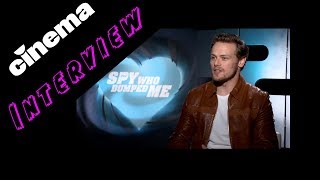 Interview Sam Heughan  Bad Spies  CINEMA talks to [upl. by Libbey]