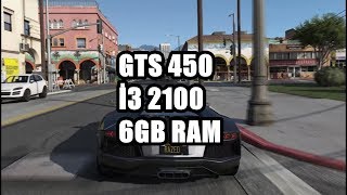 GTS 450 İ3 2100 6GB RAM GTA 5 TEST [upl. by Pokorny]